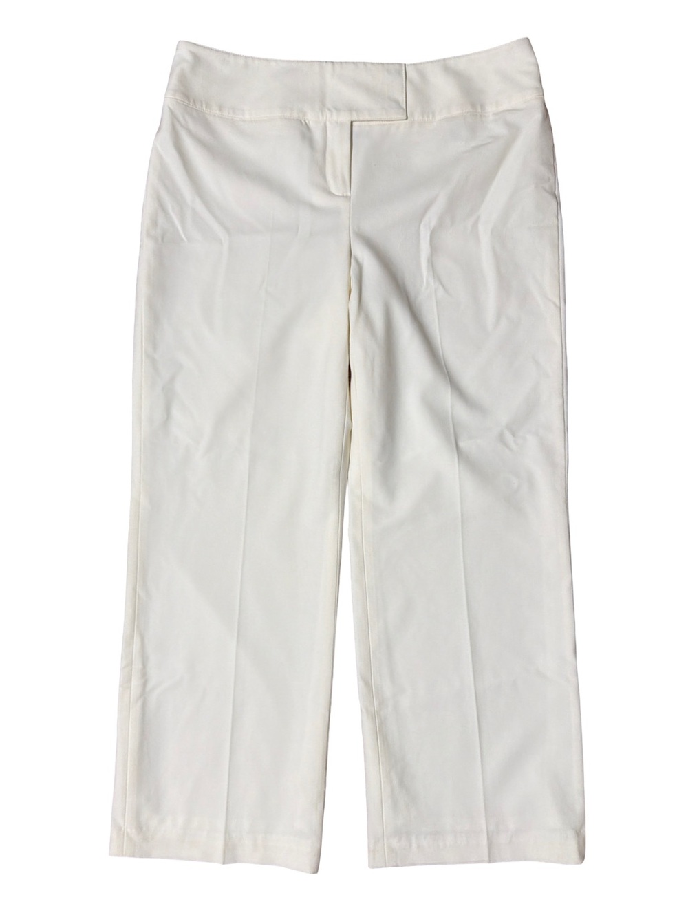 Style & Co Cream Wide Leg Boot Cut Dress Pants